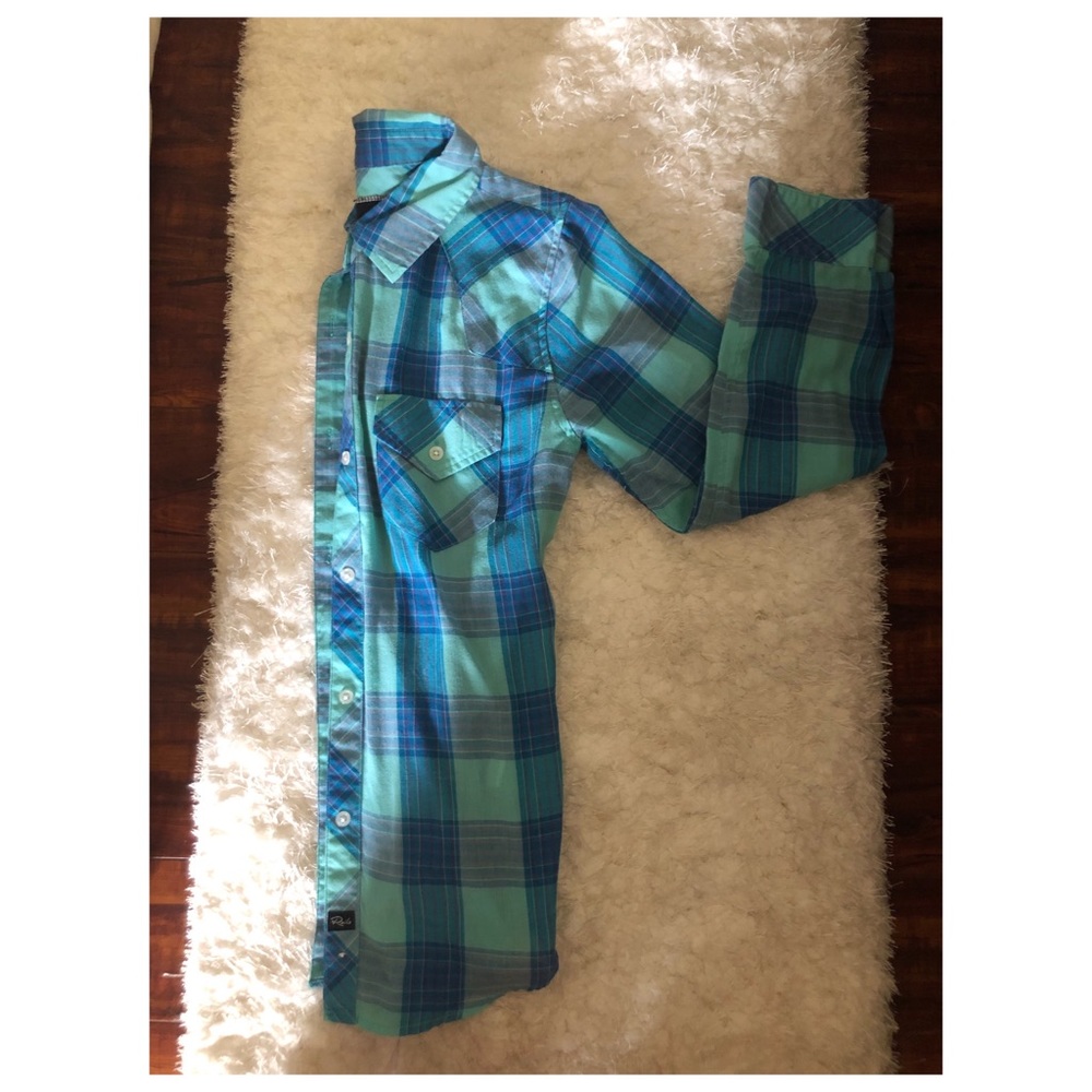 Rails Turquoise Shirt